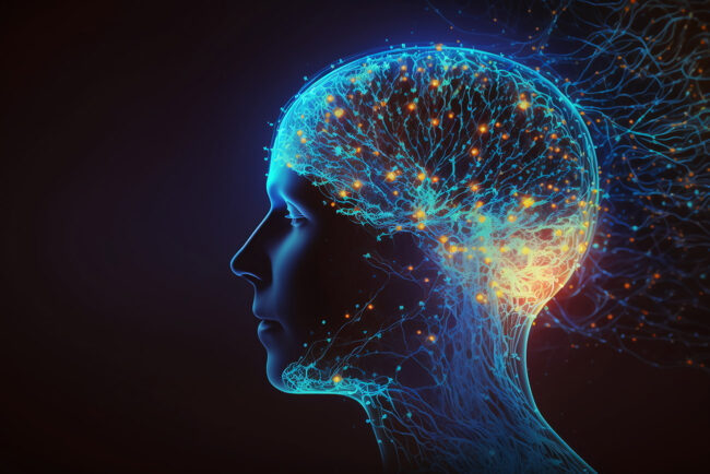 Funcionamento da cetamina no cérebro.