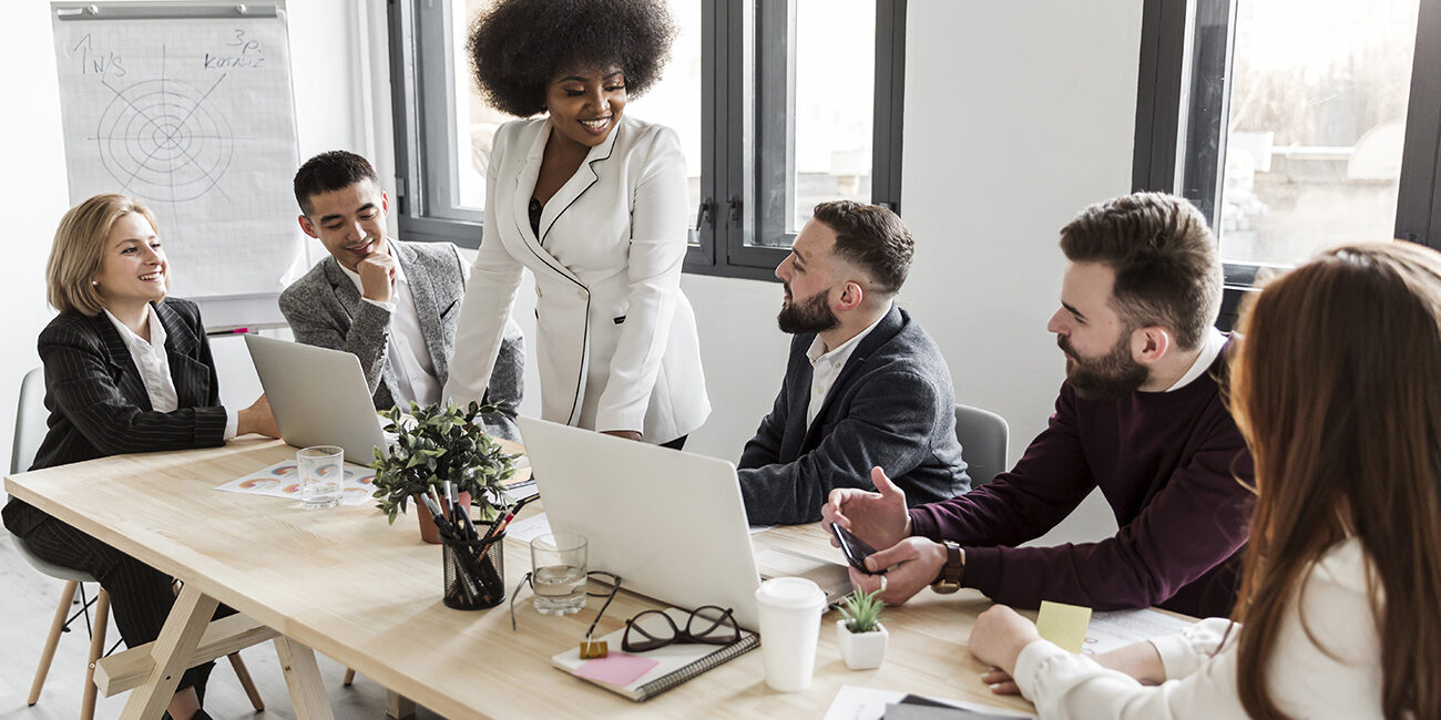 Reunião de negócios.